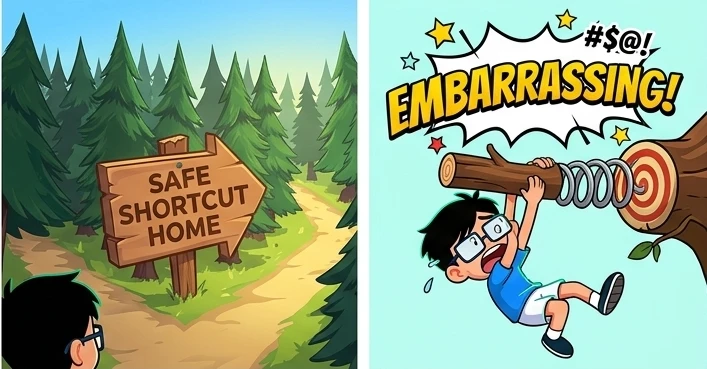 A deceptively peaceful forest